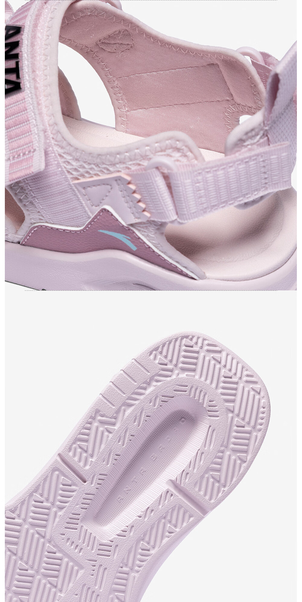 Anta Kids Boys Sandals 2026 Summer Non-Slip Breathable Open-Toe Beach Sandals A12626923 27